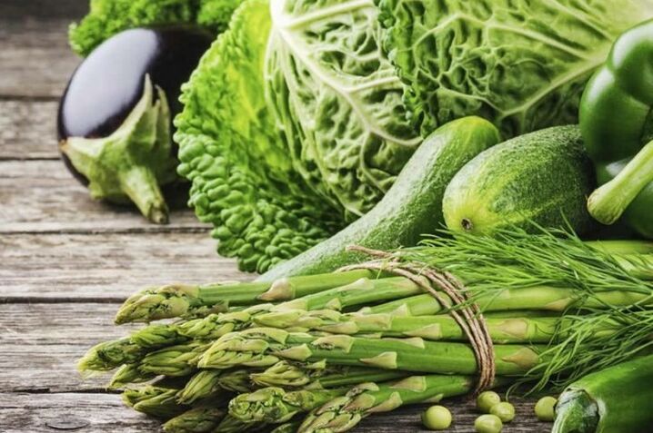 zelena zelenjava za hipoalergeno prehrano